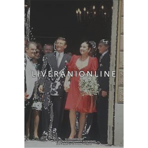 DIAP-20-06-1992 MILANO VILLA PALESTRO MATRIMONIO DI TONY RENIS CON ELETTRA MORINI NELLA FOTO IL MATRIMONIO DI TONY RENIS CON ELETTRA MORINI A MILANO IN VILLA PALESTRO AG ALDO LIVERANI SAS