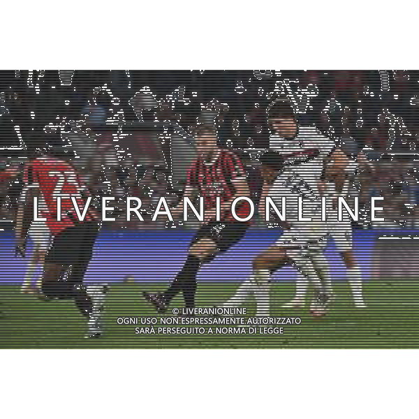 TVRG Milan vs Bologna nella foto Dan Ndoye (Bologna) segna il gol dell\'1 a 0 Roma 14-05-2025 Stadio Olimpico finale Coppa Italia Frecciarossa foto Roberto Garavaglia/Agenzia Aldo Liverani sas