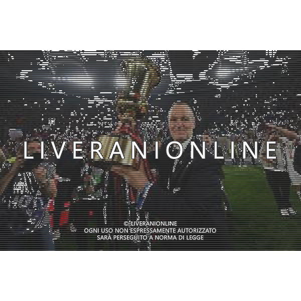 TVRG Milan vs Bologna nella foto Joey Saputo presidente Bologna Roma 14-05-2025 Stadio Olimpico finale Coppa Italia Frecciarossa foto Roberto Garavaglia/Agenzia Aldo Liverani sas