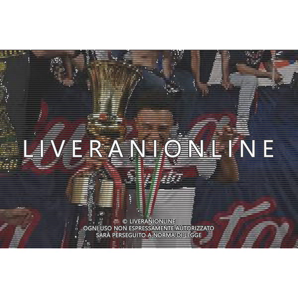 TVRG Milan vs Bologna nella foto Dan Ndoye (Bologna) Roma 14-05-2025 Stadio Olimpico finale Coppa Italia Frecciarossa foto Roberto Garavaglia/Agenzia Aldo Liverani sas