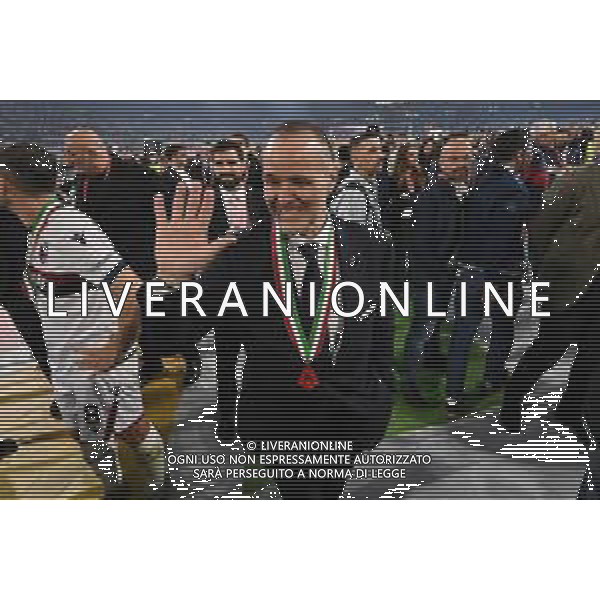 TVRG Milan vs Bologna nella foto Joey Saputo presidente Bologna Roma 14-05-2025 Stadio Olimpico finale Coppa Italia Frecciarossa foto Roberto Garavaglia/Agenzia Aldo Liverani sas
