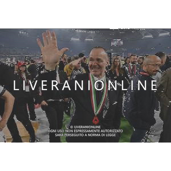 TVRG Milan vs Bologna nella foto Joey Saputo presidente Bologna Roma 14-05-2025 Stadio Olimpico finale Coppa Italia Frecciarossa foto Roberto Garavaglia/Agenzia Aldo Liverani sas