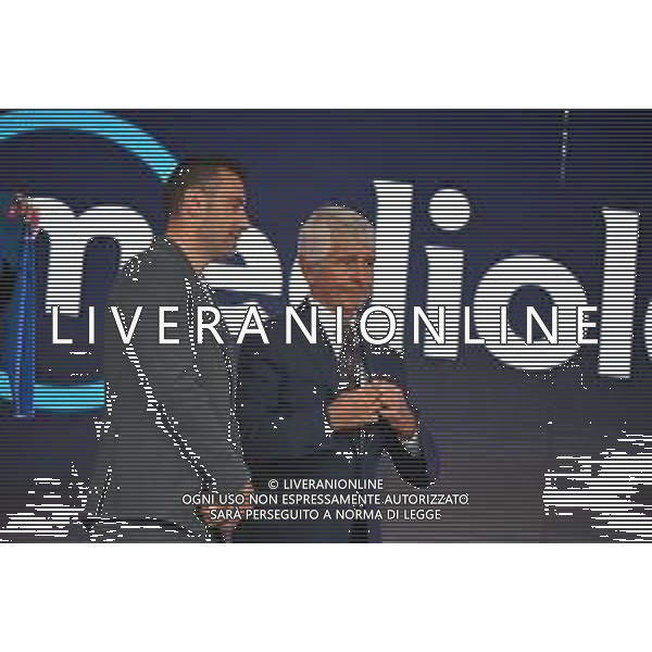 15-05-2025 Giro D\'italia; Tappa 06 Potenza - Napoli; Nibali, Vincenzo; Abodi, Andrea; Napoli; ©SIROTTI - AGENZIA ALDO LIVERANI SAS