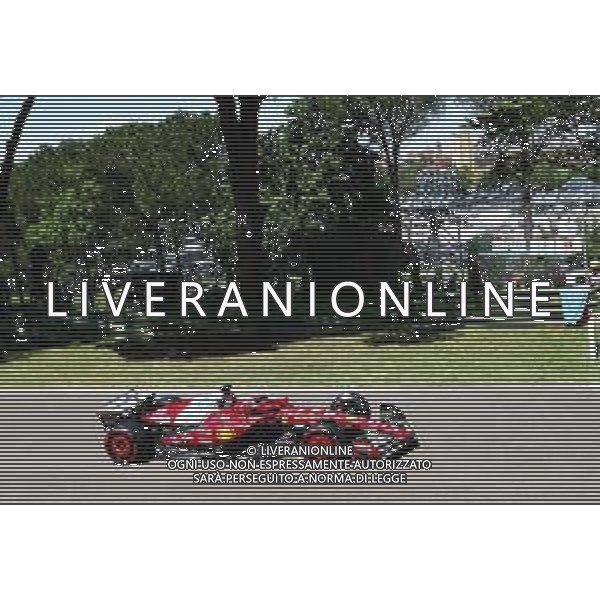 IMOLA 16 05 2025 AUTODROMO ENZO E DINO FERRARI VENERDI FORMULA 1 GRAN PREMIO DEL MADE IN ITALY E DELL\'EMILIA ROMAGNA PROVE LIBERE NELLA FOTO CHARLES LECLER FERRARI CON LA VEDUTA DI IMOLA ©SANNA - AGENZIA ALDO LIVERANI SAS