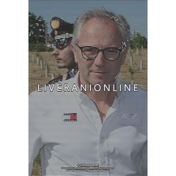 IMOLA 16 05 2025 BOSCO DELL\'AUTODROMO PIANTUMAZIONE ALBERI OGNI PILOTA UN ALBERO PRESENTI STEFANO DOMAENICALI SINDACO DI IMOLA MARCO PANIERI GENEREALE TULLIO DEL SETTE COMMISARIO STRAORDINARIO ACI,GIANCARLO MINARDI PRESIDENTE AUTODROMO DI IMOLA NELLA FOTO STEFANO DOMENICALI PRESIDENTE FORMULA 1 FOTO GIANNI SANNA-AG ALDO LIVERANI SAS