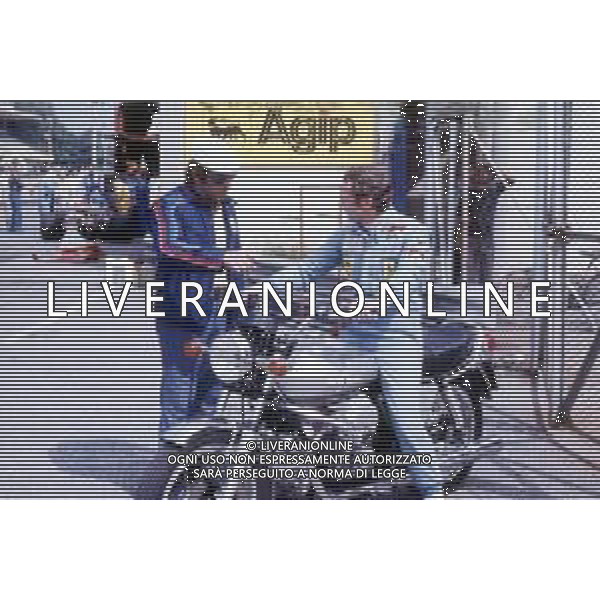 DIAP-RETROSPETTIVA NIKI LAUDA PILOTA F1 NELLA FOTO NIKI LAUDA CON VITTORIO BRAMBILLA AG ALDO LIVERANI SAS