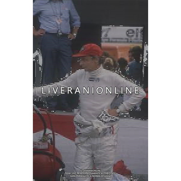 DIAP-RETROSPETTIVA NIKI LAUDA PILOTA F1 NELLA FOTO NIKI LAUDA AG ALDO LIVERANI SAS 