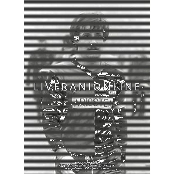 ST-RETROSPETTIVA LUIGI PIRAS CALCIATOORE NELLA FOTO LUIGI PIRAS CON LA MAGLIA DEL CAGLIARI CALCIO AG ALDO LIVERANI SAS