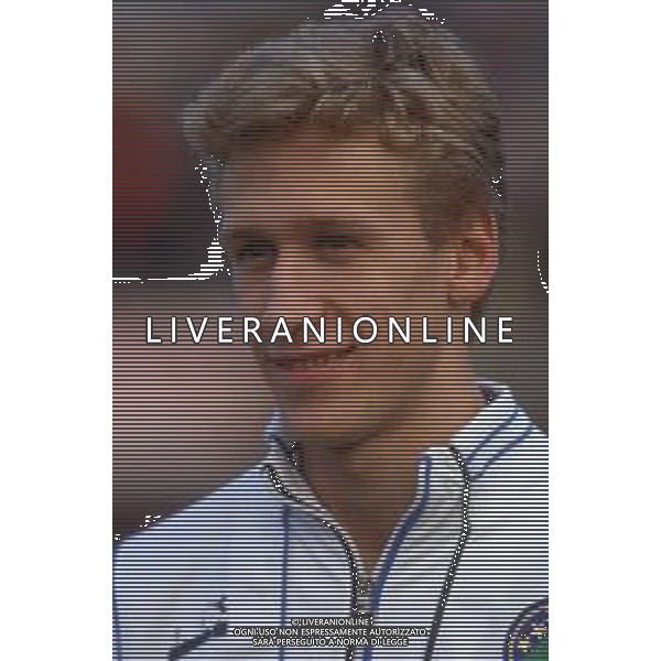 DIAP-RETROSPETTIVA SILVANO BENEDETTI CALCIATORE NELLA FOTO SILVANO BENEDETTI CON LA MAGLIA DELLA NAZIONALE ITALIANA UNDER 21 AG ALDO LIVERANI SAS