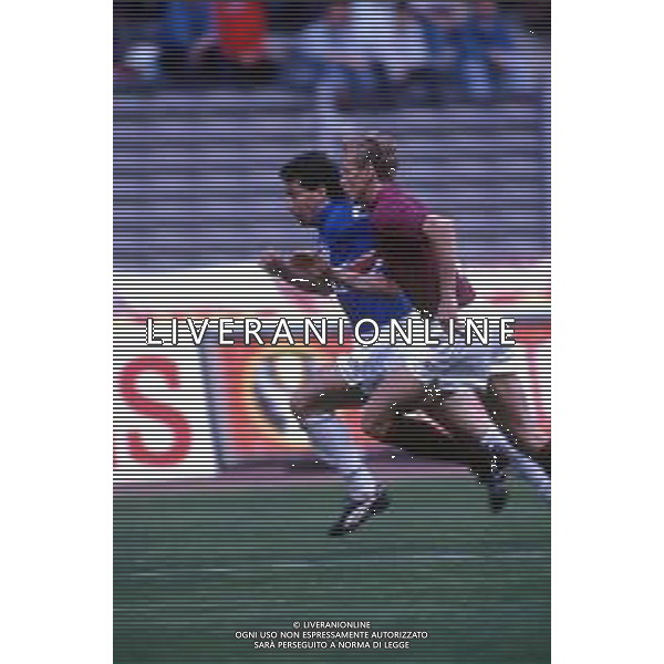 DIAP-RETROSPETTIVA SILVANO BENEDETTI CALCIATORE NELLA FOTO SILVANO BENEDETTI CON LA MAGLIA DEL TORINO CALCIO E GIANLUCA VIALLI AG ALDO LIVERANI SAS