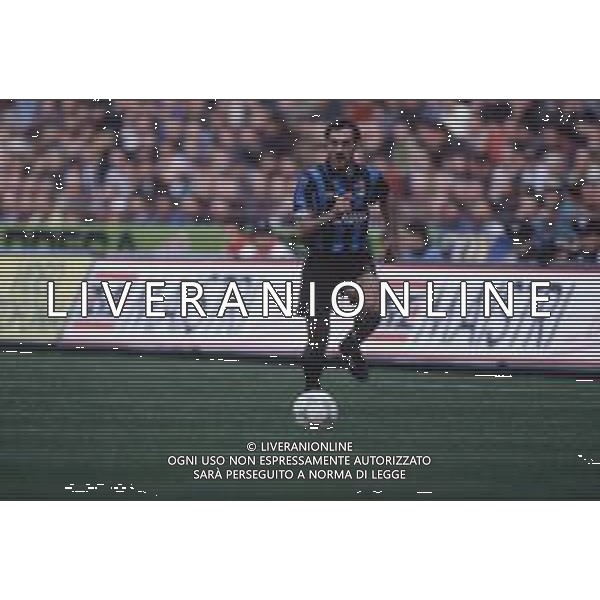 DIAP-RETROSPETTIVA LUIGI DE AGOSTINI CALCIATORE NELLA FOTO LUIGI DE AGOSTINI CON LA MAGLIA DELL\'INTER CALCIO AG ALDO LIVERANI SAS