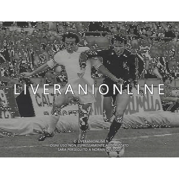 ST-RETROSPETTIVA LUIGI DANOVA CALCIATORE NELLA FOTO LUIGI DANOVA CON LA MAGLIA DEL TORINO CALCIO E CLAUDIO DESOLATI AG ALDO LIVERANI SAS