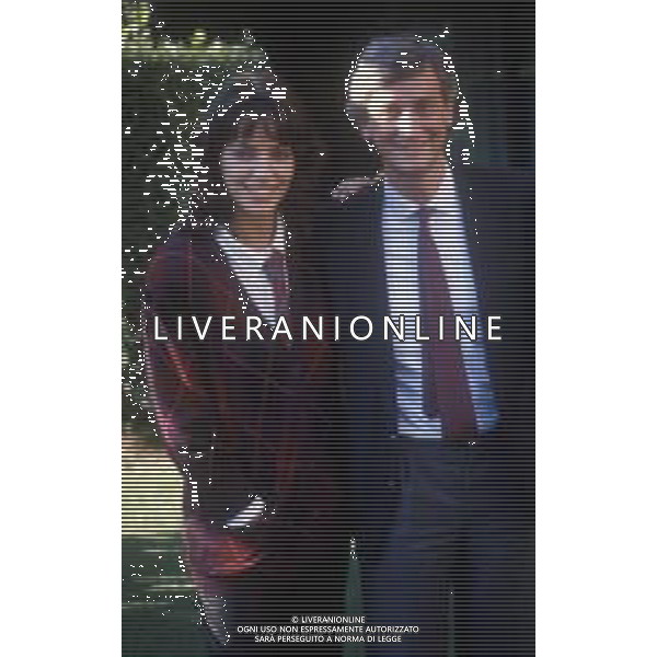 DIA- RETROSPETTIVA PIERO BADALONI GIORNALISTA NELLA FOTO PIERO BADALONI CON ELISABETTA GARDINI NELL’ANNO 1986 AGENZIA ALDO LIVERANI SAS