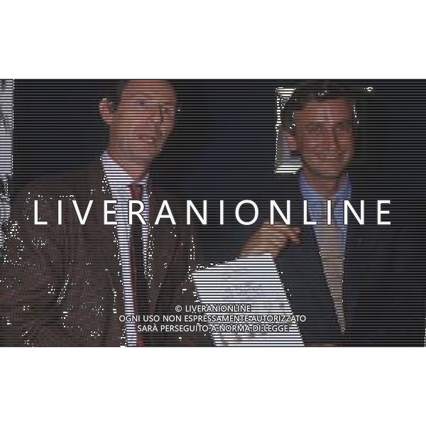 DIA- RETROSPETTIVA PIERO BADALONI GIORNALISTA NELLA FOTO PIERO BADALONI CON BRUNO BOZZETTO NELL’ANNO 1987 AGENZIA ALDO LIVERANI SAS