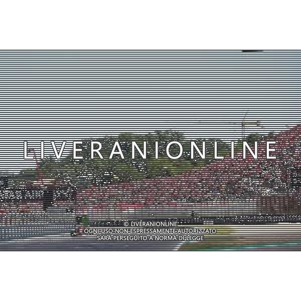 IMOLA 17 05 2025 AUTODROMO ENZO E DINO FERRARI SABATO FORMULA 1 GRAN PREMIO DEL MADE IN ITALY E DELL\'EMILIA ROMAGNA QUALIFICHE NELLA FOTO CHARLES LECLERC FERRARI CON LA TRIBUNA RIVAZZA DIETRO ©SANNA - AGENZIA ALDO LIVERANI SAS