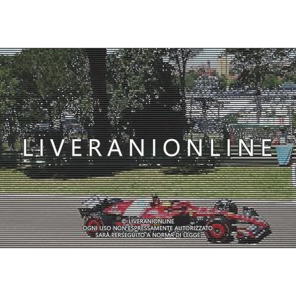 IMOLA 16 05 2025 AUTODROMO ENZO E DINO FERRARI VENERDI FORMULA 1 GRAN PREMIO DEL MADE IN ITALY E DELL\'EMILIA ROMAGNA PROVE LIBERE NELLA FOTO LEWIS HAMILTON FERRARI CON LA VEDUTA DI IMOLA ©SANNA - AGENZIA ALDO LIVERANI SAS