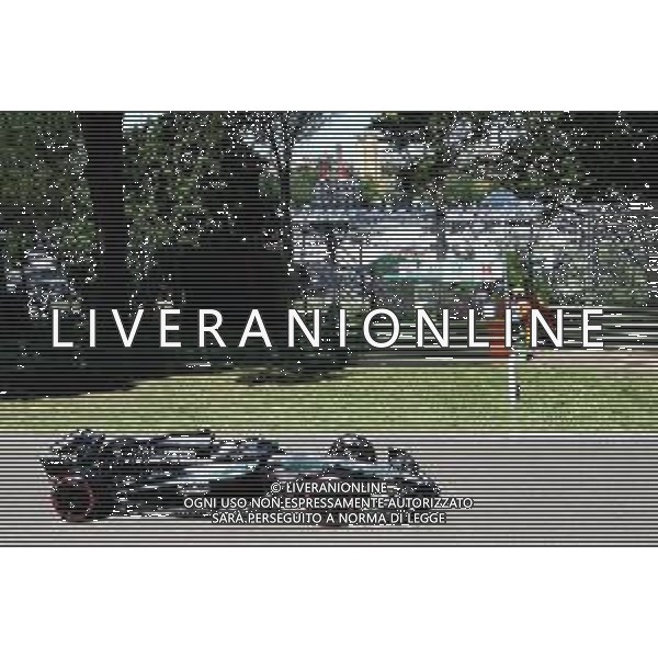 IMOLA 16 05 2025 AUTODROMO ENZO E DINO FERRARI VENERDI FORMULA 1 GRAN PREMIO DEL MADE IN ITALY E DELL\'EMILIA ROMAGNA PROVE LIBERE NELLA FOTO KIMI ANTONELLI MERCEDES CON LA VEDUTA DI IMOLA ©SANNA - AGENZIA ALDO LIVERANI SAS