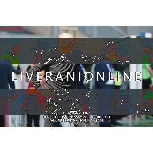 TVEM May 17, 2025 Foggia, Italy - Foggia vs ACR Messina - Italian soccer serie C 2024/25 - Pino Zaccheria Stadium. In the pic: coach Antonio Gatto of ACR Messina foto emmanuele mastrodonato-ag aldo liverani sas
