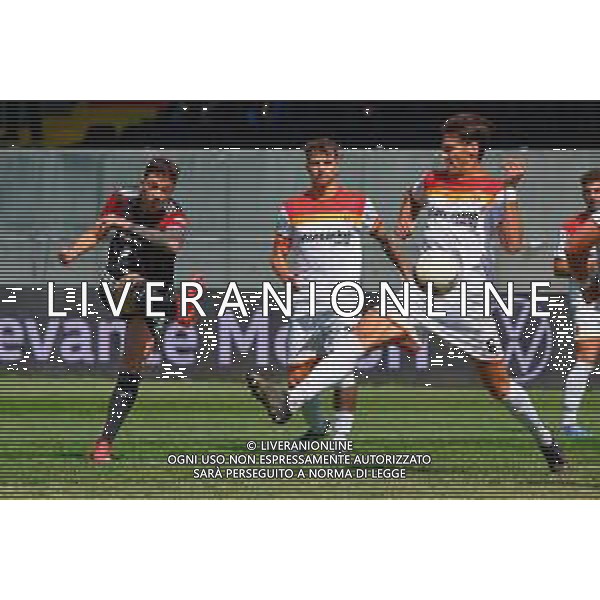 TVEM May 17, 2025 Foggia, Italy - Foggia vs ACR Messina - Italian soccer serie C 2024/25 - Pino Zaccheria Stadium. In the pic: Michele Emmausso of Foggia scores a goal of 1-0 foto emmanuele mastrodonato-ag aldo liverani sas