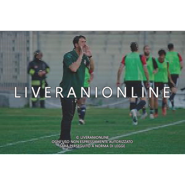 TVEM May 17, 2025 Foggia, Italy - Foggia vs ACR Messina - Italian soccer serie C 2024/25 - Pino Zaccheria Stadium. In the pic: coach Antonio Gentile of Foggia foto emmanuele mastrodonato-ag aldo liverani sas