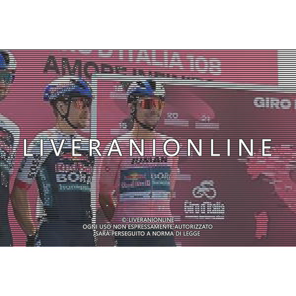 17-05-2025 Giro D\'italia; Tappa 08 Giulianova - Castelraimondo; 2025, Red Bull - Bora Hansgrohe; Roglic, Primoz; Tratnik, Jan; Giulianova; ©SIROTTI - AGENZIA ALDO LIVERANI SAS
