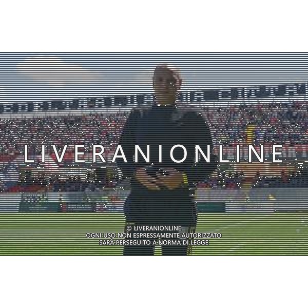 TVEM May 17, 2025 Foggia, Italy - Foggia vs ACR Messina - Italian soccer serie C 2024/25 - Pino Zaccheria Stadium. In the pic: coach Antonio Gatto of ACR Messina FOTO EMMANUELE MASTRODONATO-AG ALDO LIVERANI SAS