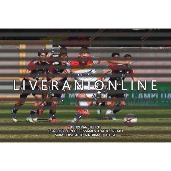 TVEM May 17, 2025 Foggia, Italy - Foggia vs ACR Messina - Italian soccer serie C 2024/25 - Pino Zaccheria Stadium. In the pic: Pierluca Luciani of ACR Messina penalty FOTO EMMANUELE MASTRODONATO-AG ALDO LIVERANI SAS