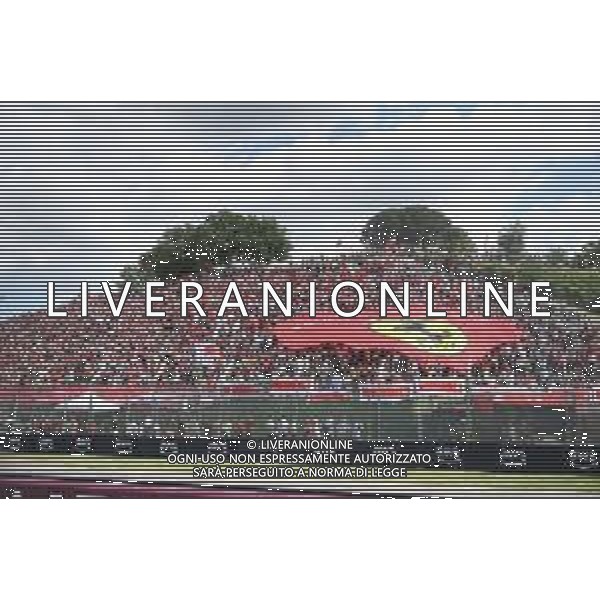 IMOLA 16 05 2025 AUTODROMO ENZO E DINO FERRARI SABATO PER POLE POSITION FORMULA 1 GRAN PREMIO DEL MADE IN ITALY E DELL\'EMILIA ROMAGNA PROVE LIBERE NELLA FOTO PUBBLICO ALLA CURVA RIVAZZA - TIFOSI FERRARI ©SANNA - AGENZIA ALDO LIVERANI SAS