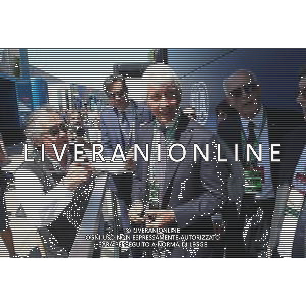 IMOLA 18 05 2025 AUTODROMO ENZO E DINO FERRARI DOMENICA FORMULA 1 GRAN PREMIO DEL MADE IN ITALY E DELL\'EMILIA ROMAGNA PROVE LIBERE NELLA FOTO DA SINISTRA GIANCARLO MINARDI,MINISTRO ALLO SPORT ANDREA ABODI E TULIO DEL SETTE COMMISSARIO STRAORDINARIO ACI ©SANNA - AGENZIA ALDO LIVERANI SAS