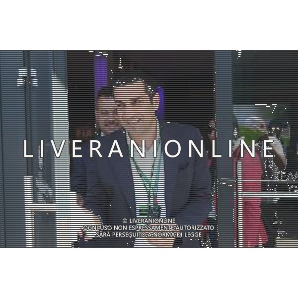 IMOLA 18 05 2025 AUTODROMO ENZO E DINO FERRARI DOMENICA FORMULA 1 GRAN PREMIO DEL MADE IN ITALY E DELL\'EMILIA ROMAGNA PROVE LIBERE NELLA FOTO USCITA DALLA FIA MICHELE DE PASCALE PRESIDENTE DELLA REGIONE EMILIA ROMAGNA E SINDACO DI IMOLA MARCO PANIERI ©SANNA - AGENZIA ALDO LIVERANI SAS