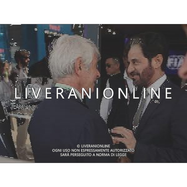IMOLA 18 05 2025 AUTODROMO ENZO E DINO FERRARI DOMENICA FORMULA 1 GRAN PREMIO DEL MADE IN ITALY E DELL\'EMILIA ROMAGNA PROVE LIBERE NELLA FOTO STRETTA DI MANO TRA ANDREA ABODI MINISTRO DELLO SPORT E MOHAMMED BEN SULAYEM PRESIDENTE FIA ©SANNA - AGENZIA ALDO LIVERANI SAS