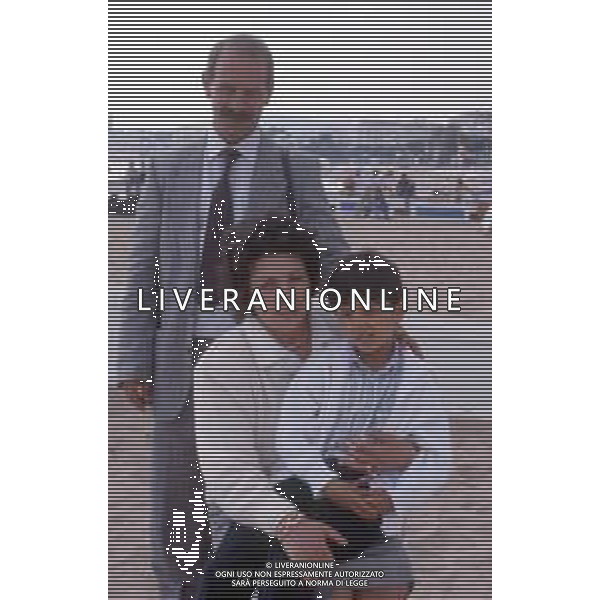 DIAP-RETROSPETTIVA SALVATORE CASCIO ATTORE NELLA FOTO SALVATORE CASCIO A CANNES NELL\'ANNO 1989 CON IL PADRE E LA MADRE AG THEMA-AG ALDO LIVERANI SAS