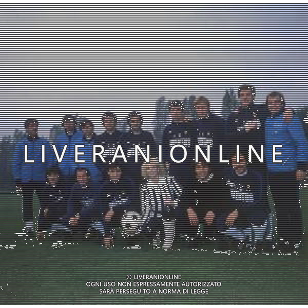 COL-RETROSPETTIVA MINNIE MINOPRIO PSEUDONIMO DI VIRGINIA ANNE MINOPRIO ATTRICE NELLA FOTO MINNIE MINOPRIO CON I GIOCATORI DELLA JUVENTUS AG ALDO LIVERANI SAS 
