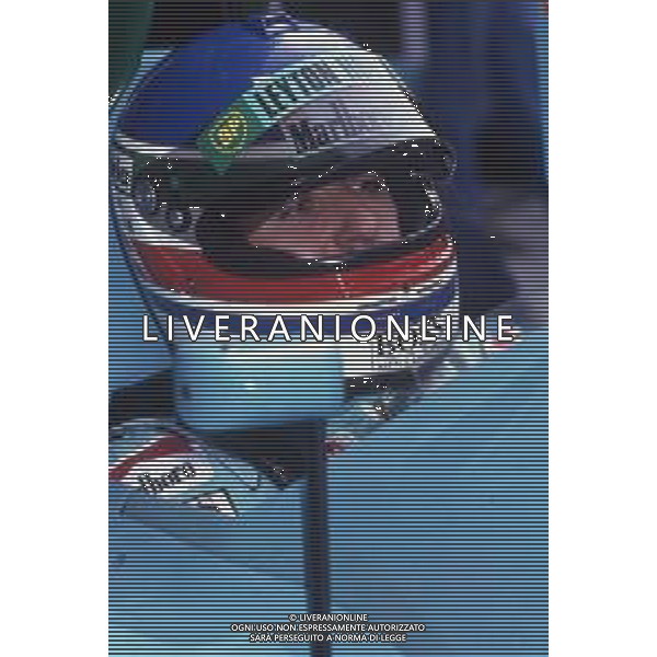 DIAP-RETROSPETTIVA IVAN CAPELLI PILOTA F1 NELLA FOTO IVAN CAPELLI NELL\'ANNO 1990 CON LA SCUDERIA LEYTON HOUSE AG ALDO LIVERANI SAS