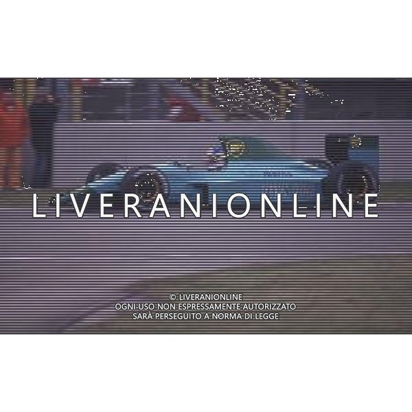 DIAP-RETROSPETTIVA IVAN CAPELLI PILOTA F1 NELLA FOTO IVAN CAPELLI NELL\'ANNO 1990 CON LA SCUDERIA LEYTON HOUSE AG ALDO LIVERANI SAS