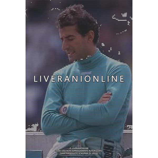 DIAP-RETROSPETTIVA IVAN CAPELLI PILOTA F1 NELLA FOTO IVAN CAPELLI NELL\'ANNO 1990 CON LA SCUDERIA LEYTON HOUSE AG ALDO LIVERANI SAS
