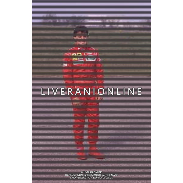 DIAP-RETROSPETTIVA JEAN ALESI PILOTA F1 NELLA FOTO JEAN ALESI NELL\'ANNO 1990 AG ALDO LIVERANI SAS