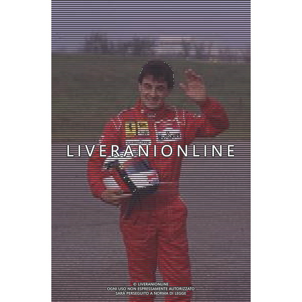DIAP-RETROSPETTIVA JEAN ALESI PILOTA F1 NELLA FOTO JEAN ALESI NELL\'ANNO 1990 AG ALDO LIVERANI SAS