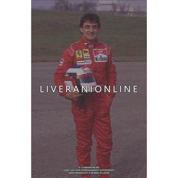 DIAP-RETROSPETTIVA JEAN ALESI PILOTA F1 NELLA FOTO JEAN ALESI NELL\'ANNO 1990 AG ALDO LIVERANI SAS