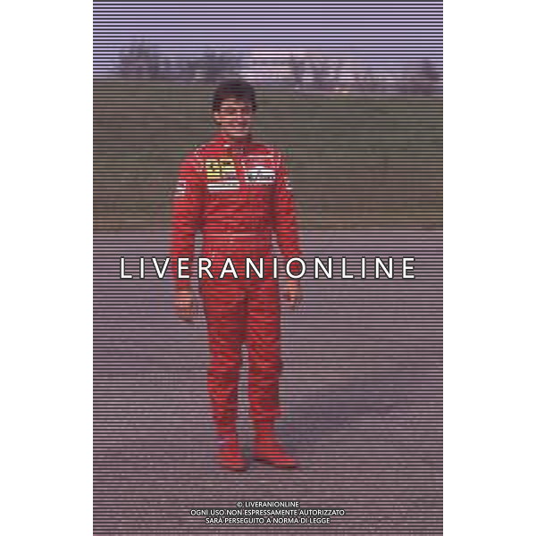 DIAP-RETROSPETTIVA JEAN ALESI PILOTA F1 NELLA FOTO JEAN ALESI NELL\'ANNO 1990 AG ALDO LIVERANI SAS