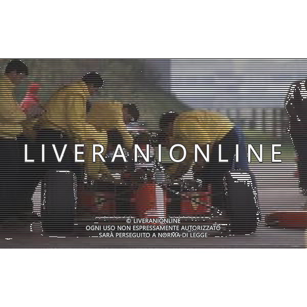 DIAP-RETROSPETTIVA JEAN ALESI PILOTA F1 NELLA FOTO JEAN ALESI NELL\'ANNO 1990 AG ALDO LIVERANI SAS