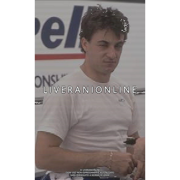 DIAP-RETROSPETTIVA JEAN ALESI PILOTA F1 NELLA FOTO JEAN ALESI NELL\'ANNO 1990 AG ALDO LIVERANI SAS