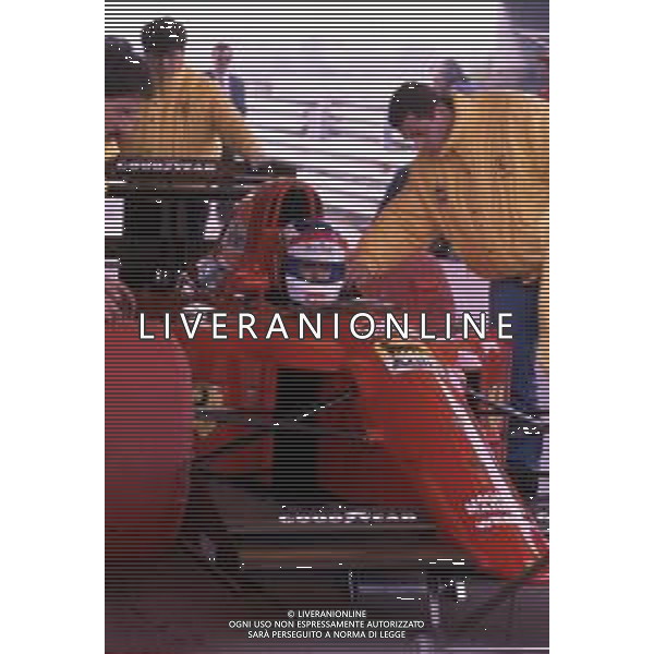 DIAP-RETROSPETTIVA JEAN ALESI PILOTA F1 NELLA FOTO JEAN ALESI NELL\'ANNO 1990 AG ALDO LIVERANI SAS