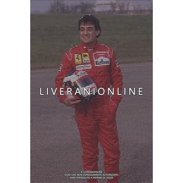 DIAP-RETROSPETTIVA JEAN ALESI PILOTA F1 NELLA FOTO JEAN ALESI NELL\'ANNO 1990 AG ALDO LIVERANI SAS