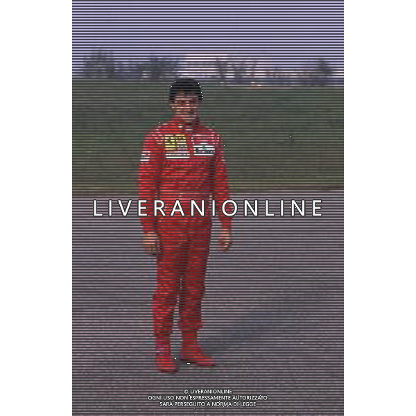 DIAP-RETROSPETTIVA JEAN ALESI PILOTA F1 NELLA FOTO JEAN ALESI NELL\'ANNO 1990 AG ALDO LIVERANI SAS