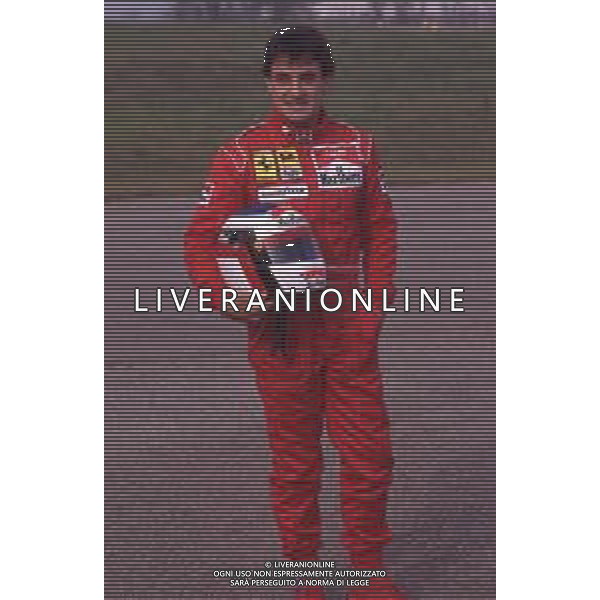 DIAP-RETROSPETTIVA JEAN ALESI PILOTA F1 NELLA FOTO JEAN ALESI NELL\'ANNO 1990 AG ALDO LIVERANI SAS
