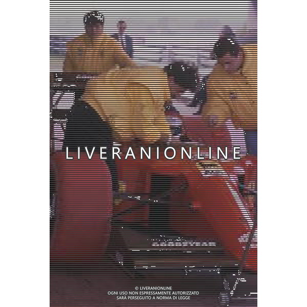 DIAP-RETROSPETTIVA JEAN ALESI PILOTA F1 NELLA FOTO JEAN ALESI NELL\'ANNO 1990 AG ALDO LIVERANI SAS
