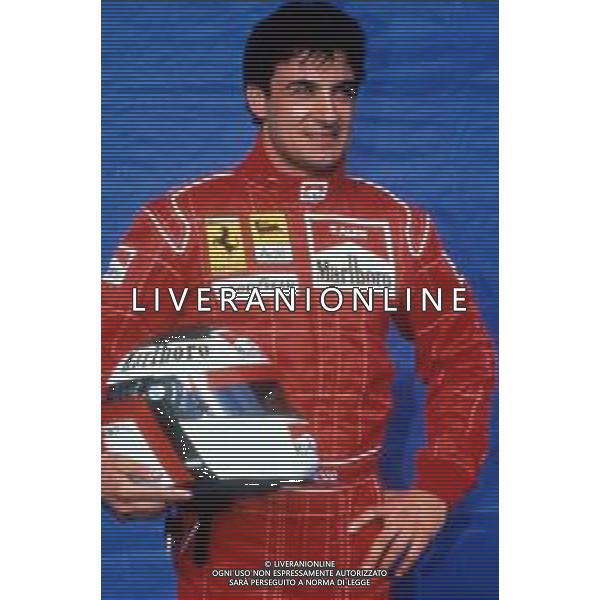 DIAP-RETROSPETTIVA JEAN ALESI PILOTA F1 NELLA FOTO JEAN ALESI NELL\'ANNO 1990 AG ALDO LIVERANI SAS