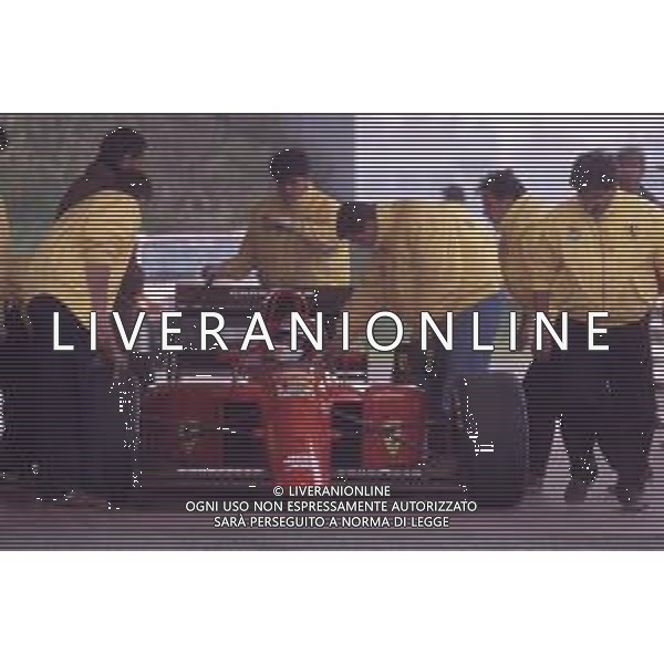 DIAP-RETROSPETTIVA JEAN ALESI PILOTA F1 NELLA FOTO JEAN ALESI NELL\'ANNO 1990 AG ALDO LIVERANI SAS