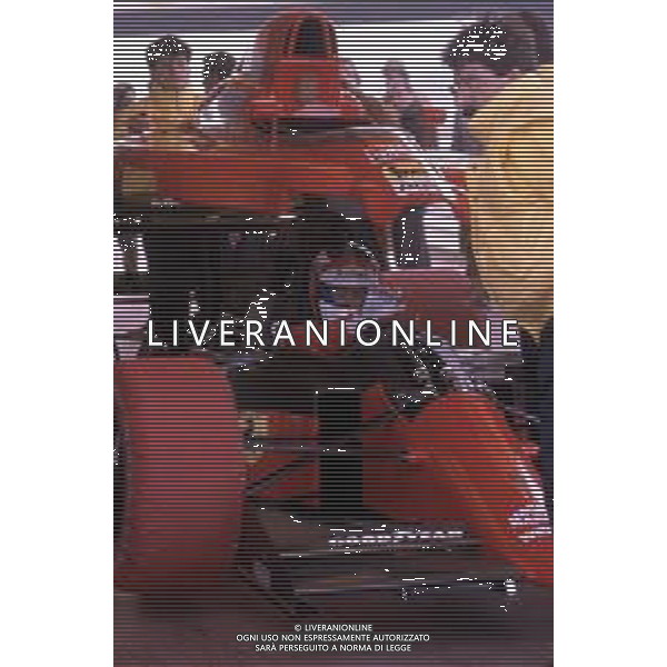 DIAP-RETROSPETTIVA JEAN ALESI PILOTA F1 NELLA FOTO JEAN ALESI NELL\'ANNO 1990 AG ALDO LIVERANI SAS